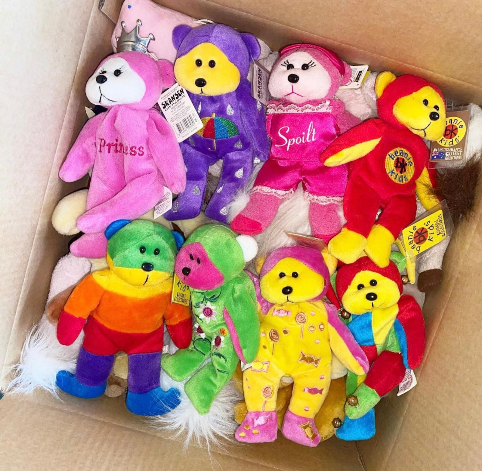 Beanie Kids 1990s2000s x8 collectable plush toy discontinued Etsy