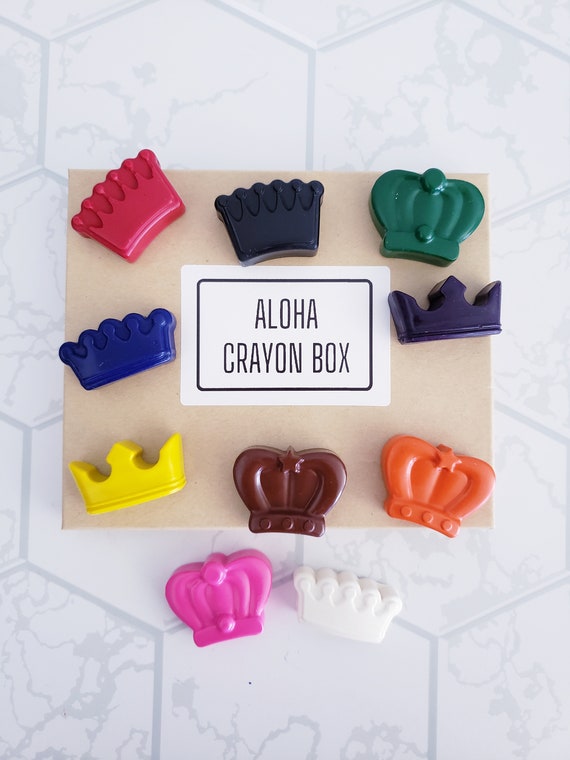 Crown Crayon Gift Set Kids Crayons Toddler Crayons Etsy