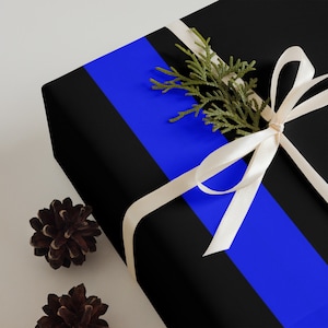 Blaues und schwarzes Geschenkpapier: Unterstützen Sie die Strafverfolgung mit jedem Geschenkstil 3