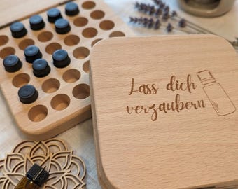 Elegant real wood box for 36 sample bottles