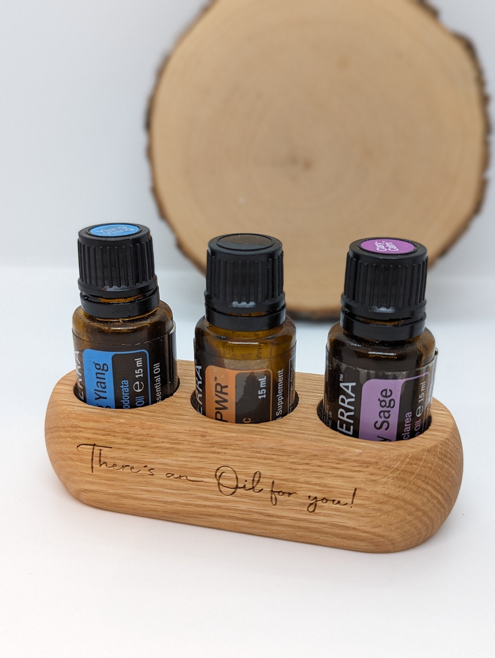 Holz-Ständer Für ätherische Öle - Exklusiver Aufbewahrung Für 11 Flaschen