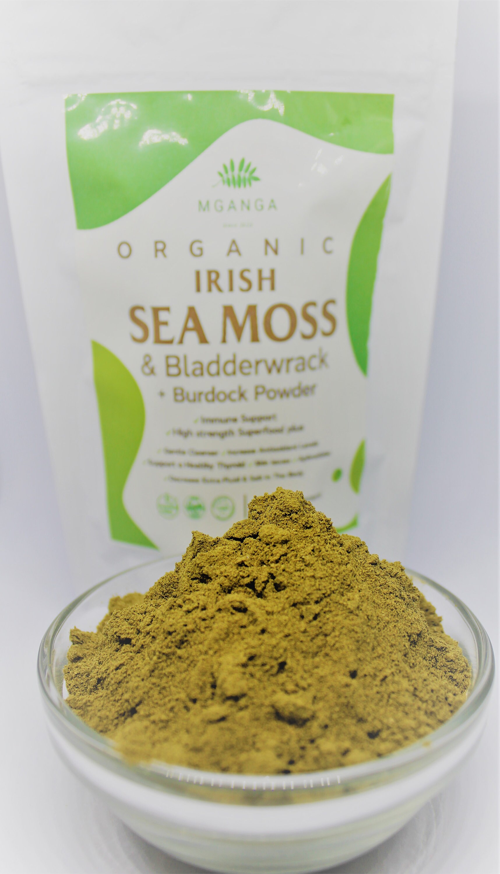 Organic Irish Sea Moss & Bladderwrack Plus Burdock Powder Dr. Sebi High