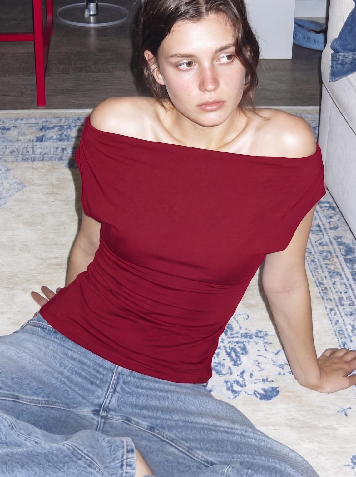 Off the Shoulder Top Sewing Pattern | (digital PDF Download) - Etsy