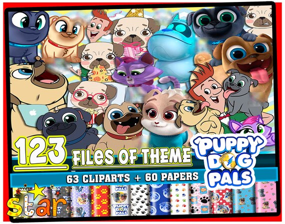 Puppy Dog Pals Clipart Puppy Dog Pals PNG Puppy Dog Pals Paper | Etsy