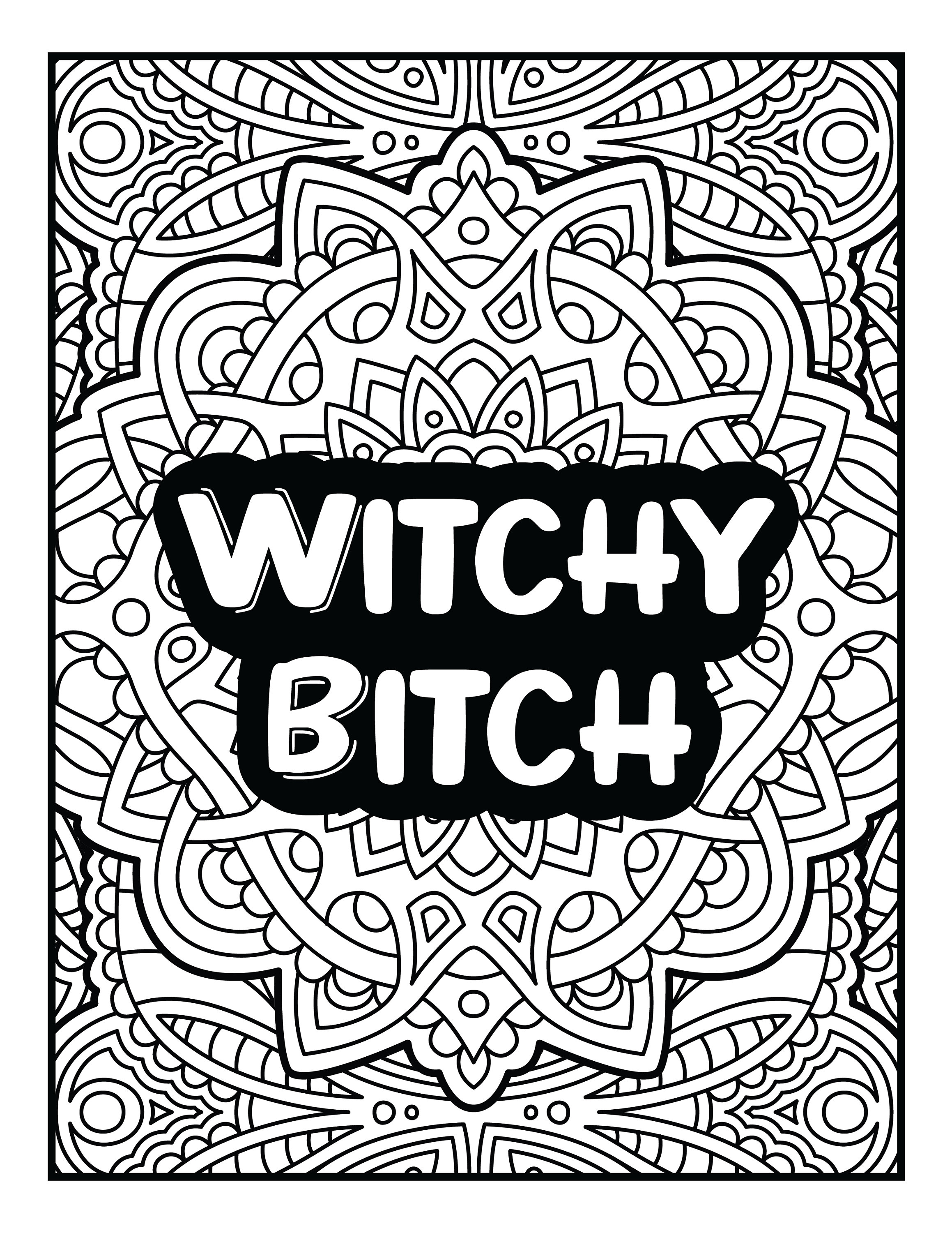 Cuss Word Adult Coloring Pages | Etsy