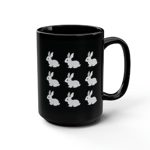 Niedliches Kaninchen Kaffeebecher, niedliches Häschen Geschenk, Haustierkaninchen-Liebhaber, lustiges Kaninchenbecher, Naturliebhabergeschenk, Geburtstagsgeschenkbecher, Tierliebhaberbecher
