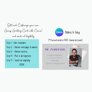 Group Greeting Card from Coworkers, From All of Us, Digital Download, Family, Group Messages, Edit in Canva