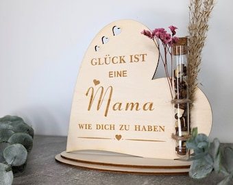 Mama Schild, Muttertag, Geschenk, Trockenblumen, Herzschild