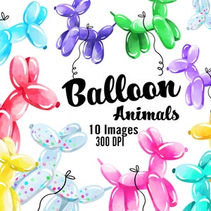 Balloon Clipart Balloon Animal Clipart Birthday Clipart Birthday PNG ...