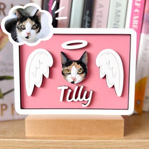 Cat Memorial Painting From Photo Cat Remembrance Gift Cat Loss Unique Cat Gifts Painted Pet Portrait Pet Loss Gift Cat Lover Gift Memorial