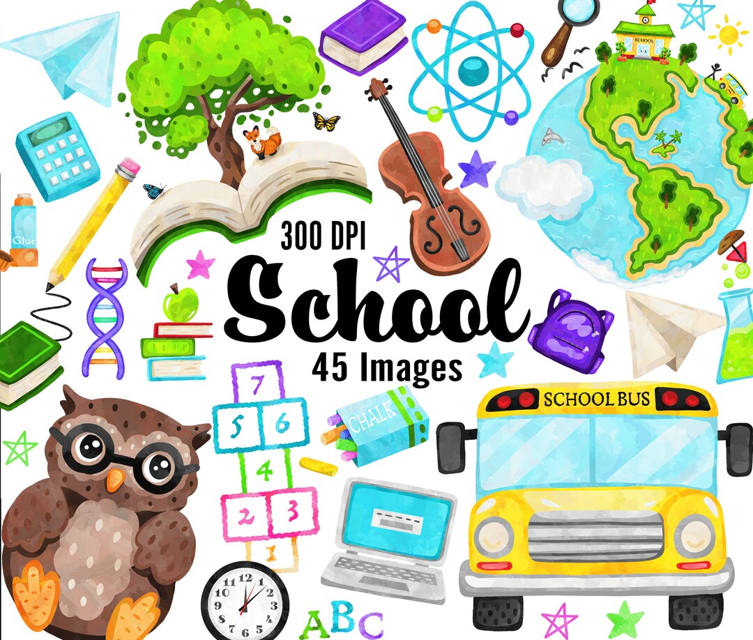 School Clipart Teacher Clipart School Clip Art Student Clipart School ...