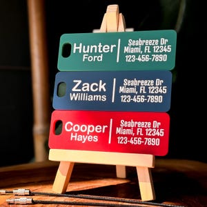 Personalized Luggage Tag - Custom Luggage Tag, Suitcase Acrylic Travel Tag, Customized Name Tag, Vacation Gift for Him, Backpack Name Tag