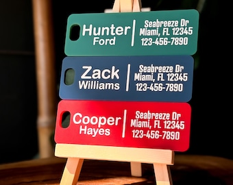 Personalized Luggage Tag - Custom Luggage Tag, Suitcase Acrylic Travel Tag, Customized Name Tag, Vacation Gift for Him, Backpack Name Tag