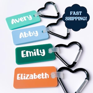 Backpack School Name Tag Kids Keychain Back to School Water Bottle Name Tag School Accessories Personalized Sports Bag Name Tag Diaper Bag