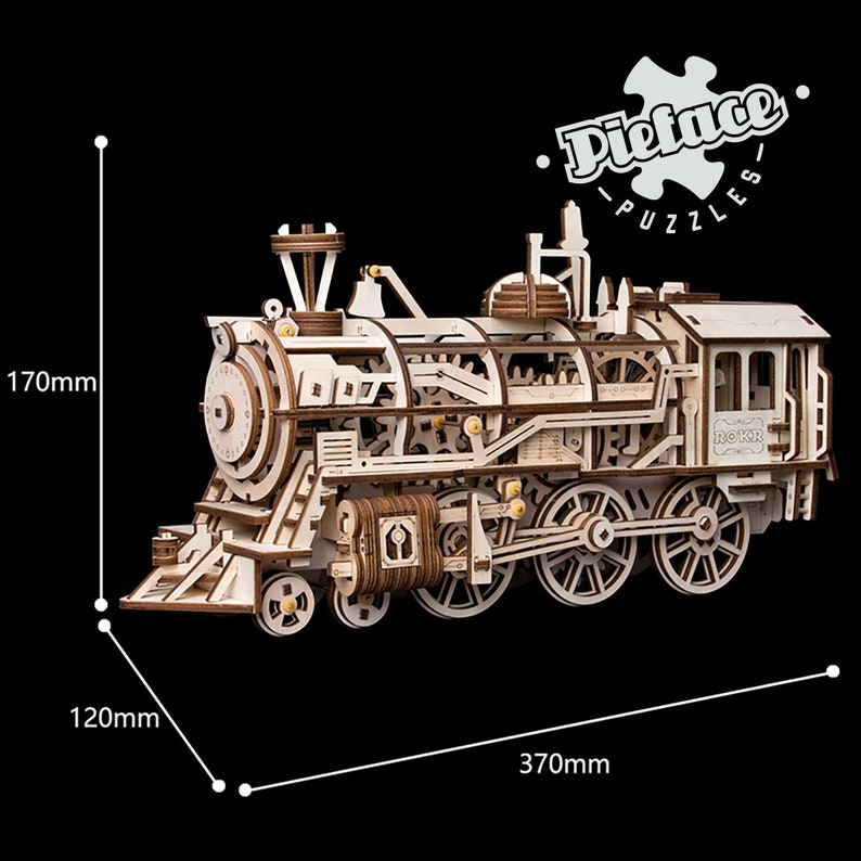 Laser Cut Plywood 3D Model Robotime DIY Puzzle Rokr Etsy