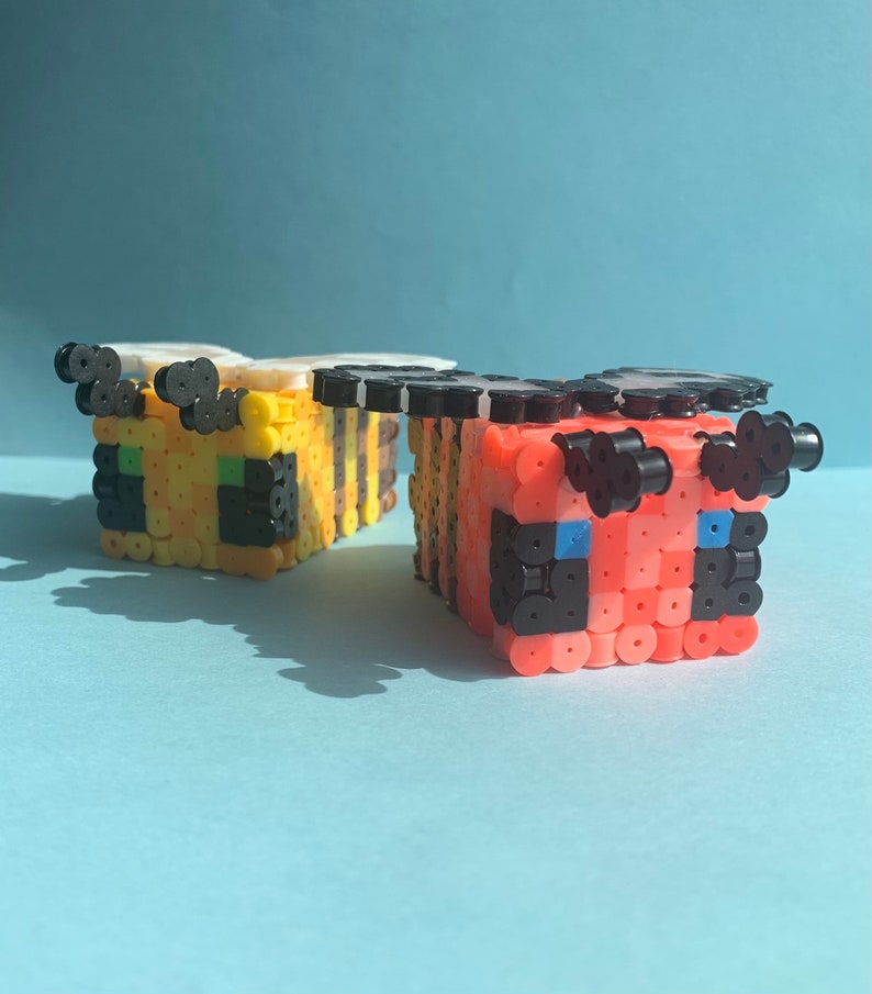 3D Perler Bead Minecraft Bee Any Color Etsy