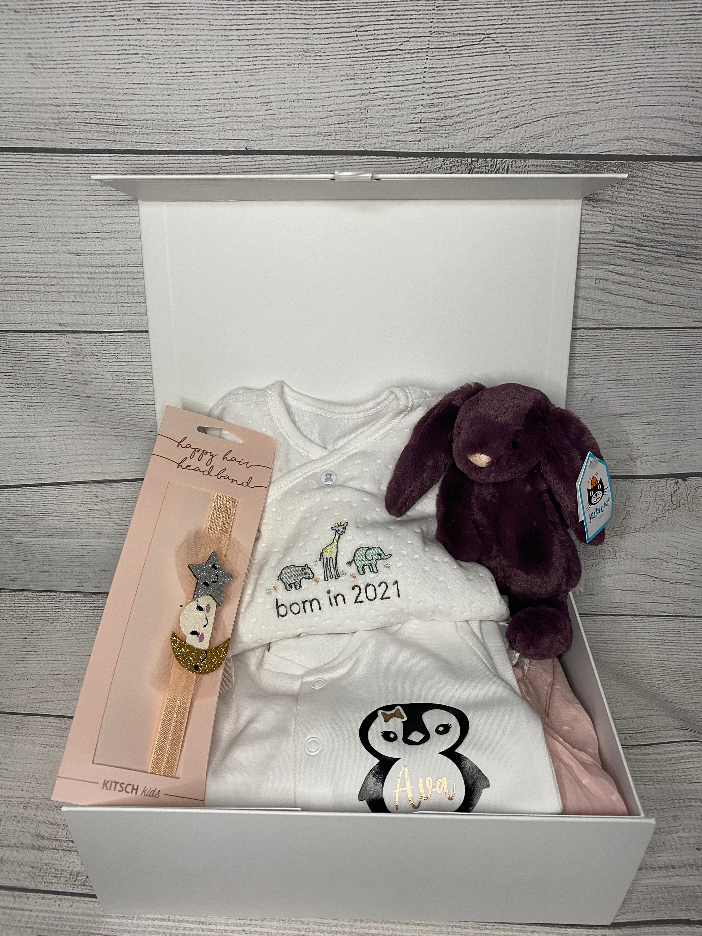 Personalised New Baby Gift Box Etsy