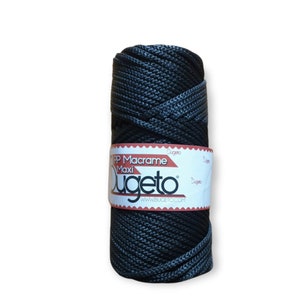 Ropegarn 4mm PP Macrame Maxi 4 mm schwarz 270