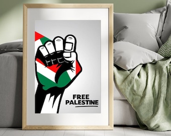 Free Palestine | Digital Wall Art Print