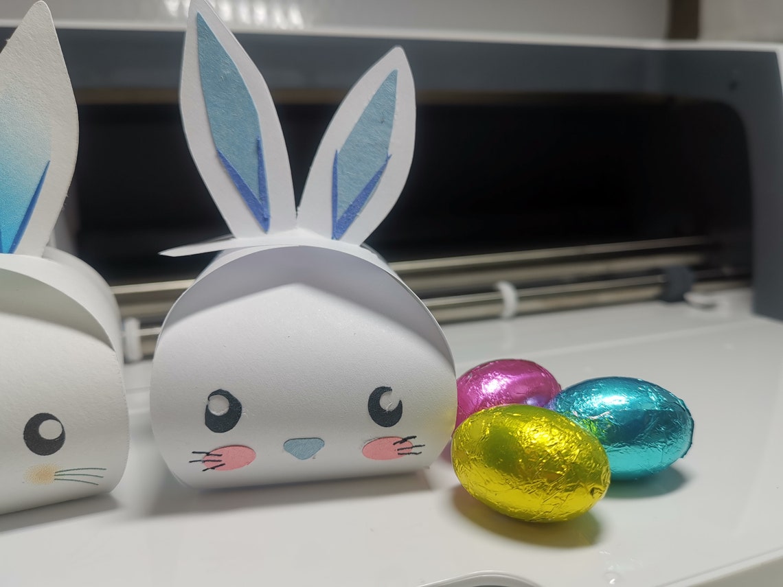 Easter Egg holder Bunny box SVG for cricut Etsy