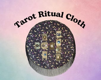 Tarot Ritual Cloth Handmade Original Textile Artwork