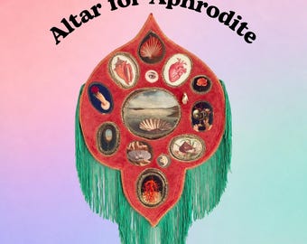 Venus Altar Aphrodite Altar Wallhanging Piece. Original Artwork Handmade by the artist. Venus Collection