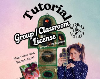 Group / Classroom License for Pocket Altar Tutorial. Pocket Shrine Tutorial Altar Pattern Pocket Altar Sewing Tutorial