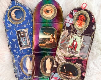 Manifestation Taschenaltar. Meditations-Tasche Schrein-Magie-Altar-Hexen-Schrein-Taschenoratorium