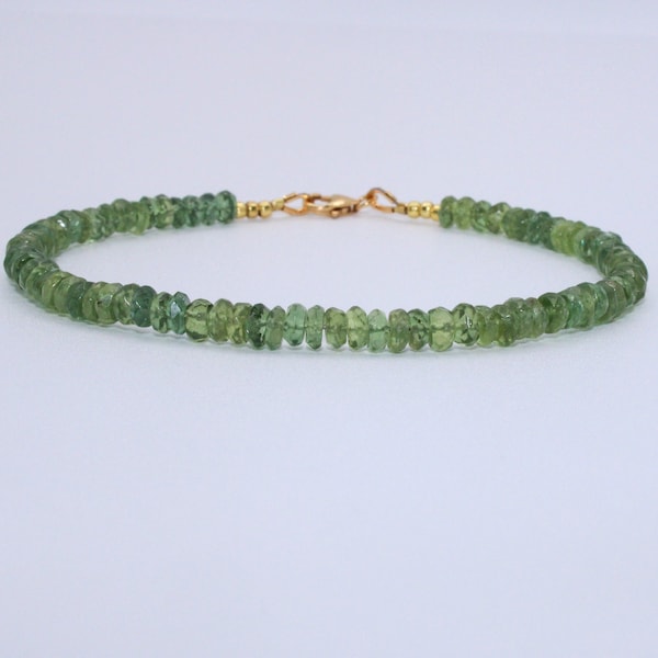 AAA groene kyaniet armband - duidelijkheid en waarheid kralen armbanden - hartchakra armband - cadeau voor haar - kwaliteit edelsteen sieraden