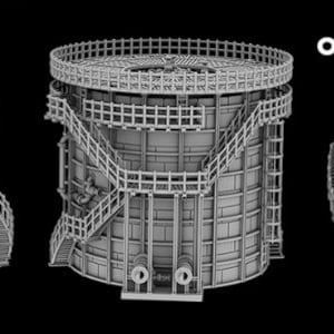 Oil Tanks - Scenery -  6mm - Epic - Resin Miniatures