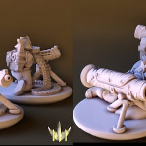 Space Conscripts Heavy Weapons - 15mm - Wargaming Army/Proxy Models - Resin Miniatures