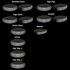 Nameplates for your Models - Choose your style and Customise your text - Tabletop RPG Model - DnD Tabletop Games - Resin Miniature