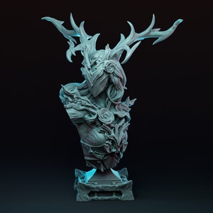 Lord/Lady of the Grove Busts - Display - Ideal for Painting practice - Fantasy Tabletop RPG Model - DnD Tabletop Games - Resin Miniature
