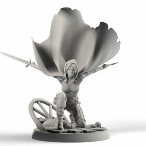 Myrka Wisow- Human Rogue - Modello RPG da tavolo fantasy - Giochi da tavolo DnD - Miniatura in resina