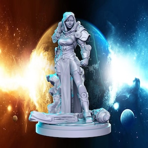 Mech Girl -  RN EStudio - DnD Tabletop Games - Resin Miniature