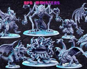 RPG Monsters Collection - RN EStudio - DnD Tabletop Games - Resin Miniature