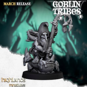 Goblins -  Shaman - 32mm/28mm - Ideal for Tabletop RPGs | Dungeons and Dragons - Highlands Miniatures