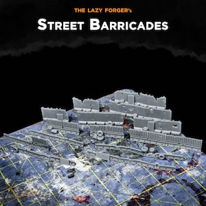Street Barricades - Scenery -  6mm - Epic - Resin Miniatures