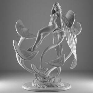 Oona - Moon Fae - Display - Fantasy Tabletop RPG Model - DnD Tabletop Games - Resin Miniature