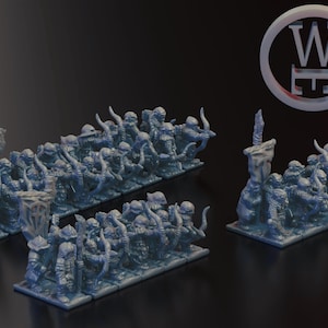 Morghei Orc Rabble Archers - 10mm - Revolution - Detailed Miniatures