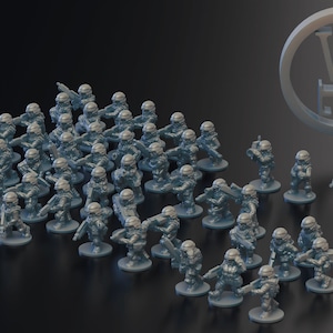 Voidship Troopers - Tabletop RPG - Wargaming - 6mm - Sifi - Resin Miniatures