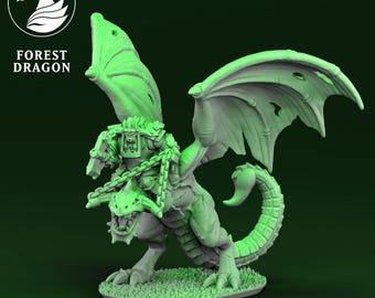 Iron Orc Warlord on Wyvern de Avatars of War | Orcs and Goblins | Monstre