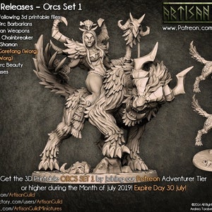 Gorefang - Gremio de artesanos - Juegos de mesa DnD - Miniatura de resina