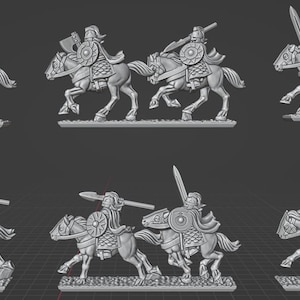 Horse Lords - Schwere Kavallerie - 10 mm - Revolution - Detailgetreue Miniaturen
