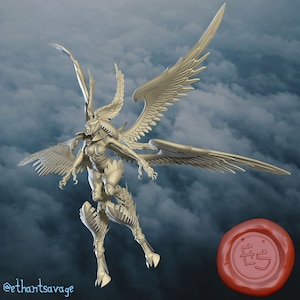 Winged Goddess - ESStudios - DnD Tabletop Games - Resin Miniature