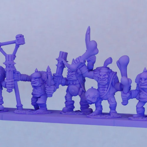 Mercenary Army - Ogres -  Revolution - Detailed Miniatures