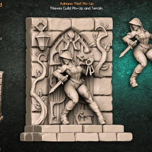 Adriana Thief Pinup - Gremio de Artesanos - Juegos de Mesa DnD - Miniatura de Resina