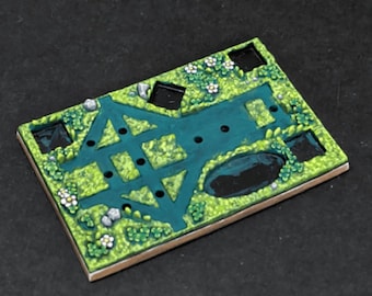 Textured Trebuchet Base/Movement Tray -  - Forest Dragon - 10mm