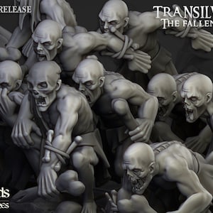 Undead - Transilvanya - Ghouls - 32mm/28mm - Ideal for Tabletop RPGs | Dungeons and Dragons - Highlands Miniatures