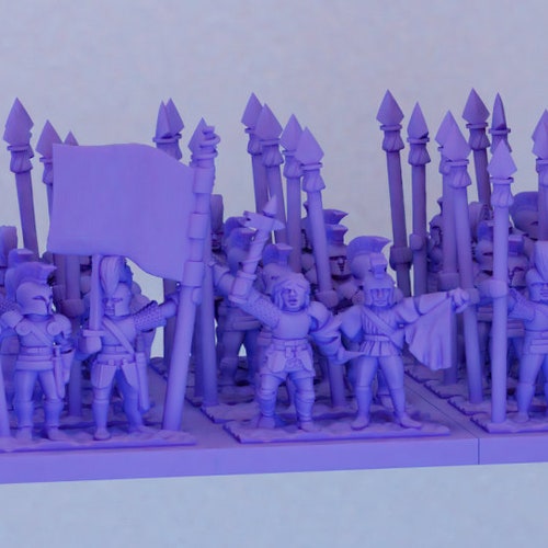 Mercenary Army - Pikemen-  Revolution - Detailed Miniatures